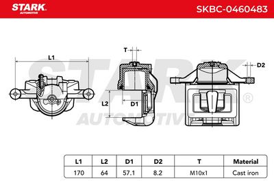 спирачен апарат STARK SKBC-0460483