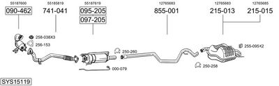 Изпускателна система BOSAL SYS15119