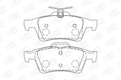 BREMSBELAGSATZ SCHEIBENBREMSE CHAMPION 573732CH 1
