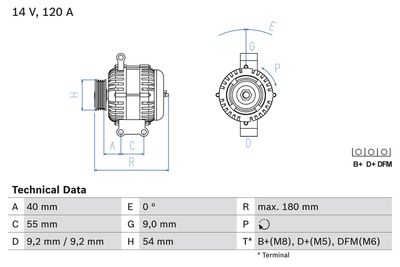 Alternator 0 986 084 160