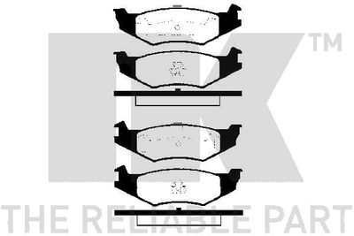 Комплект тормозных колодок, дисковый тормоз NK 229315 для CHRYSLER SARATOGA