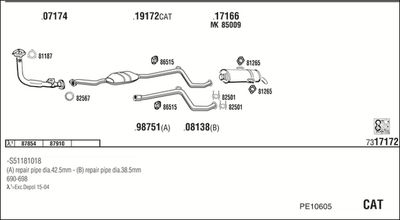 Układ wydechowy WALKER PE10605