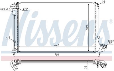 RADIATOR RACIRE MOTOR NISSENS 63732 4