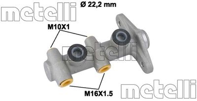 Главный тормозной цилиндр METELLI 05-0815 для HYUNDAI ACCENT
