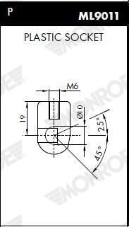 AMORTIZOR PORTBAGAJ MONROE ML5805 5