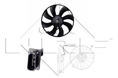 Fan, engine cooling 47410