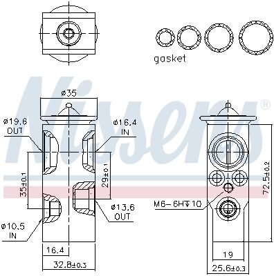 Expansion Valve, air conditioning 999369