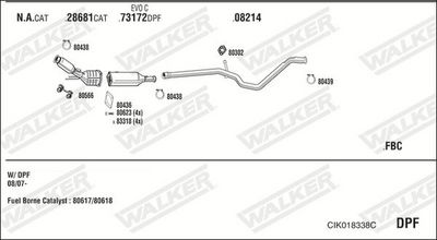 Изпускателна система WALKER CIK018338C