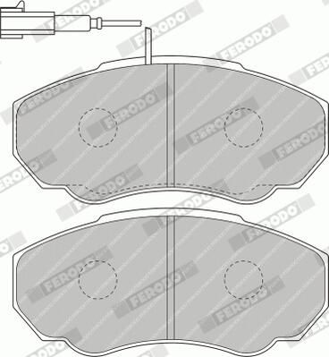 BREMSBELAGSATZ SCHEIBENBREMSE FERODO FVR1478 2