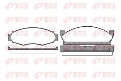 Комплект тормозных колодок, дисковый тормоз REMSA 0553.00 для JEEP CJ5