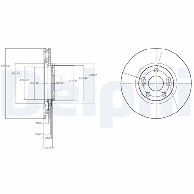 BREMSSCHEIBE DELPHI BG3924