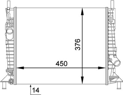 Radiateur - CR1352000P - MAHLE