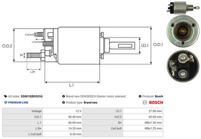 SOLENOID ELECTROMOTOR AS-PL SS0018BOSCH 3
