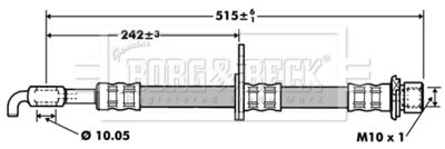 Brake Hose Borg & Beck BBH7417