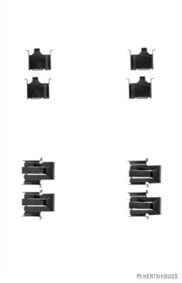 Комплектующие, колодки дискового тормоза HERTH+BUSS JAKOPARTS J3665001 для MITSUBISHI COLT