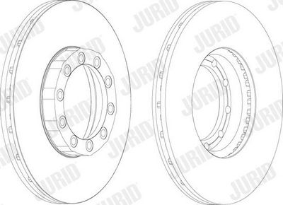 BREMSSCHEIBE JURID 567954J 1