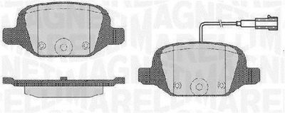 Комплект тормозных колодок, дисковый тормоз MAGNETI MARELLI 363916060503 для ABARTH 500C
