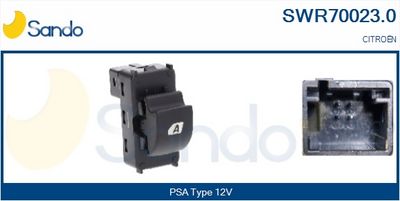 Interruttore, Alzacristallo SANDO SWR70023.0