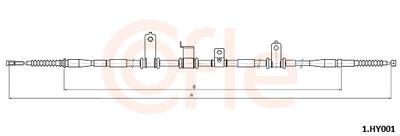 CABLU FRANA DE PARCARE COFLE 1HY001