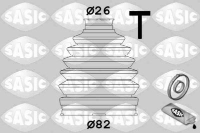 SASIC Gofruotoji membrana, kardaninis velenas