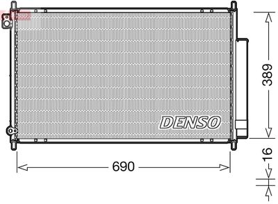 DENSO Condensor, airconditioning (DCN40016)