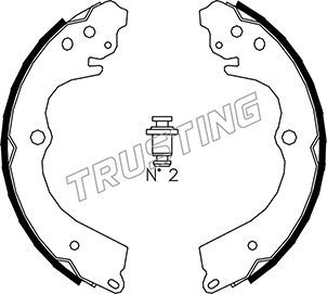 Комплект тормозных колодок TRUSTING 110.334 для SUBARU LEGACY