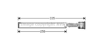 AVA QUALITY COOLING OLD645 Осушитель кондиционера  для CHEVROLET CRUZE (Шевроле Крузе)