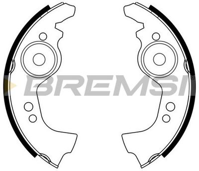 Комплект тормозных колодок BREMSI GF0145 для FIAT 850