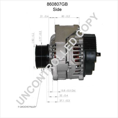 Alternátor PRESTOLITE ELECTRIC 860807GB