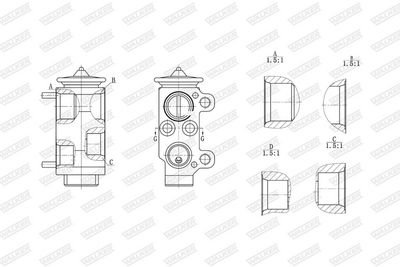 EXPANSIONSVENTIL KLIMAANLAGE WALKER WEX00029 7