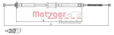 Тросик, cтояночный тормоз METZGER 12.0715 для FIAT PUNTO