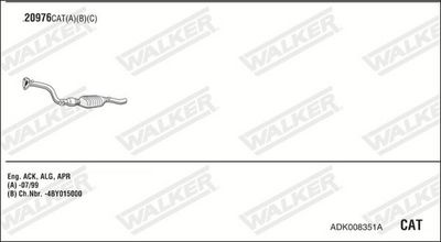 Изпускателна система WALKER ADK008351A