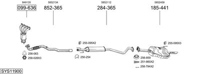 SISTEM DE ESAPAMENT BOSAL SYS11900