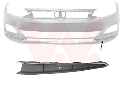 Решетка вентилятора, буфер VAN WEZEL 5751597