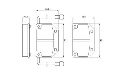 Комплект тормозных колодок, дисковый тормоз BOSCH 0 986 465 733 для TALBOT HORIZON