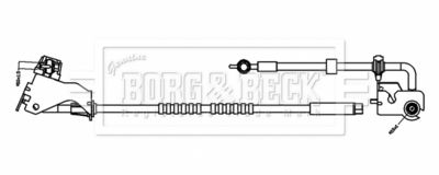 Тормозной шланг BORG & BECK BBH8850 для PEUGEOT TRAVELLER