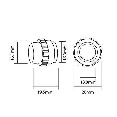 Vorschau EPP BUZZER 16.5MM WH Ansicht 3
