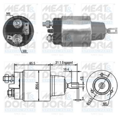 Włącznik elektromagnetyczny, rozrusznik MEAT & DORIA 46073