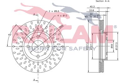 DISC FRANA RAICAM RD00200 2
