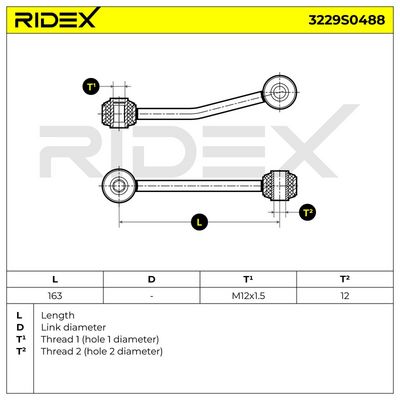 биалета RIDEX 3229S0488