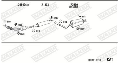 ABGASANLAGE WALKER SEK016810