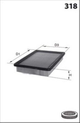 LUFTFILTER LUCAS LFAF672 1
