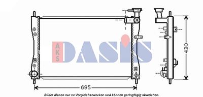 AKS DASIS 140079N Крышка радиатора  для SMART FORFOUR (Смарт Форфоур)