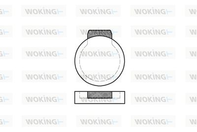 Комплект тормозных колодок, дисковый тормоз WOKING P1873.00 для CITROËN AXEL