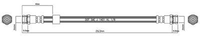 MOTAQUIP VBH775 Тормозной шланг  для MAZDA 323 C IV (BG) 1.3 16V