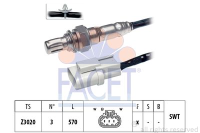 Лямбда-зонд FACET 10.7398 для NISSAN SERENA