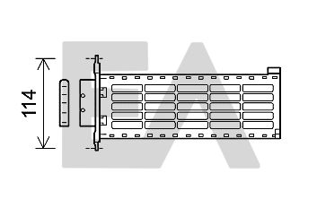 EACLIMA 45C10016 Радиатор печки  для PEUGEOT  (Пежо Ркз)