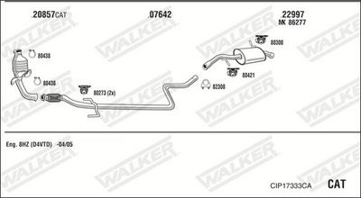 Изпускателна система WALKER CIP17333CA