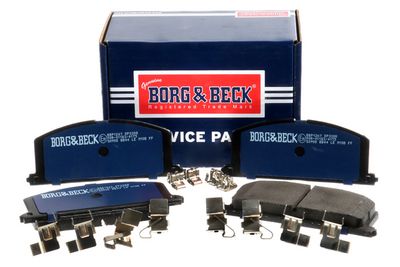 комплект спирачно феродо, дискови спирачки BORG & BECK BBP1267