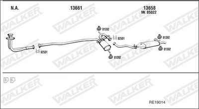 Изпускателна система WALKER RE19014